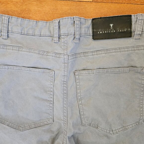 American Tall – Size 28/36 Pebble Grey –Carman TAPERED Fit Five Pocket Mens Pant - Picture 9 of 9